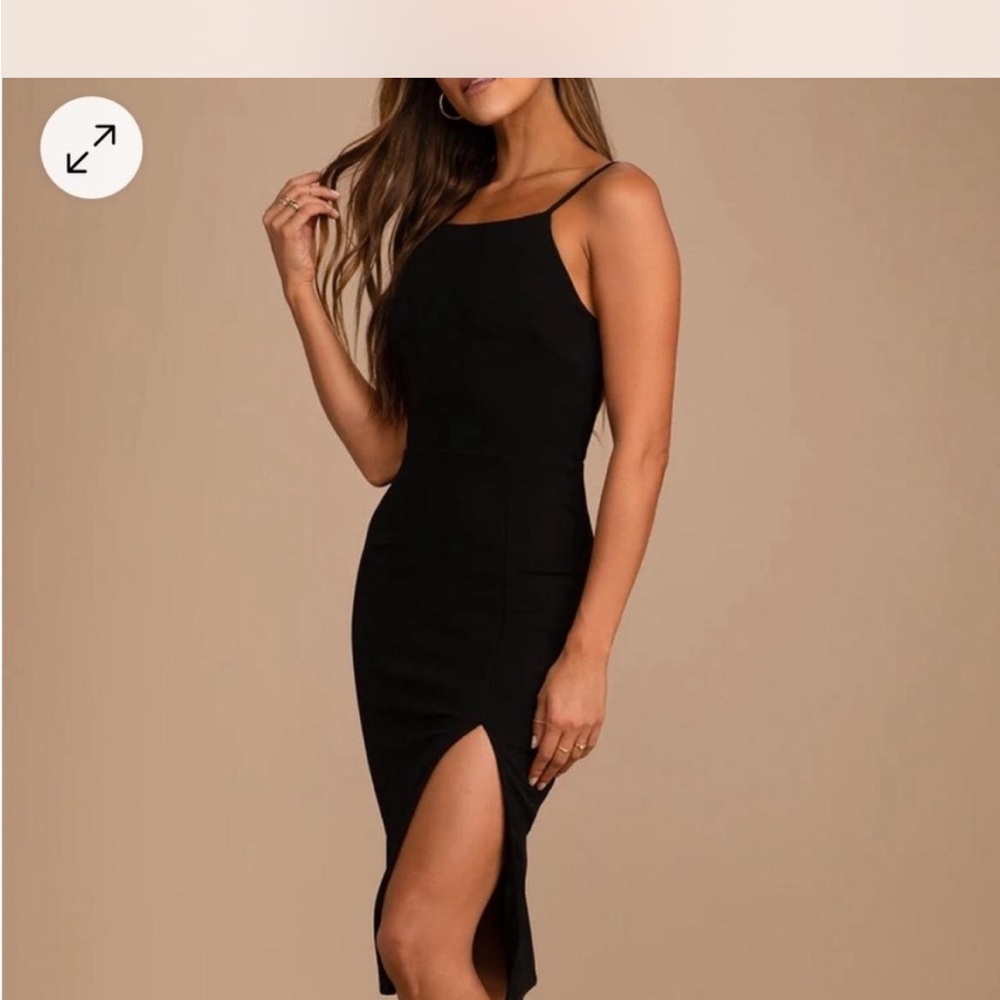 Lulu's Black Sheath Cocktail Dress